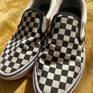 Checkered Vans Slip-Ons w/ ComfyCush